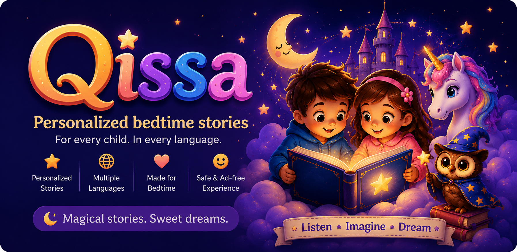 Qissa — bedtime stories for every child, in every language